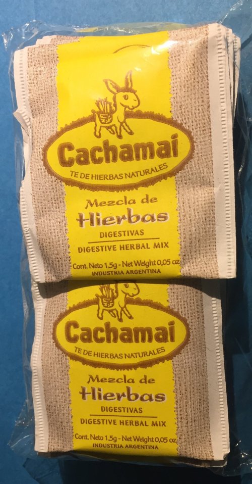 Cachamai Tea Yellow Blend 30 Tea Bags, Mezcla de Hierbas Digestivas